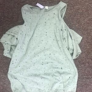 Cute cold shoulder top